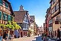 Town Square in Riquewihr, France. Editorial credit: vvoe / Shutterstock.com.