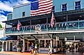 Located on Front Street in the historic town of Lahaina on the island of Maui are many restaurants and retail businesses. Editorial credit: Felipe Sanchez / Shutterstock.com