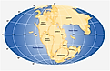 A map showing the ancient supercontinent of Pangaea.