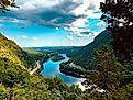 Delaware Water Gap on the New Jersey and Pennsylvania border.