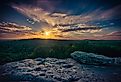 Garden of the Gods Landscape, Shawnee Park, Illinois. 