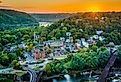 Overlooking Harpers Ferry, West Virginia.