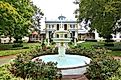 View of the historic Belmont Mansion (Acklen Hall) in Nashville, Tennessee. Editorial credit: EQRoy / Shutterstock.com