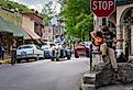 Downtown Eureka Springs, Arkansas. Image credit shuttersv via Shutterstock