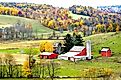 Amish lifestyle and farmhouse scenic without electrical wires in and around Sugarcreek and Millersburg, Ohio. Image credit Dennis MacDonald via Shutterstock