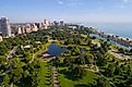 Aerial photo of the Lincoln Park