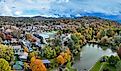 Aerial view of Blowing Rock, North Carolina. Editorial credit: Jeffery Scott Yount / Shutterstock.com