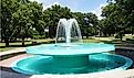 Eisenhower Fountain in Abilene. Editorial credit: Barbara Kalbfleisch / Shutterstock.com