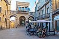 Casa di risparmio in the historical center of San Marino, trabantos / Shutterstock.com