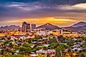 Skyline of Sedona, Arizona.