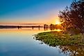 Sunset at Lake Talquin State Park near Tallahassee, Florida