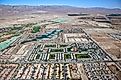 Coachella Valley and Indio Hills aerial view