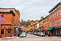 Historic downtown street in Galena, Illinois. Image credit Nejdet Duzen via Shutterstock