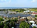 Aerial view of Lewes, Delaware. Editorial credit: Khairil Azhar Junos / Shutterstock.com