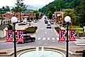 View from the courthouse stairs in Sylva, North Carolina. Image credit EWY Media via Shutterstock