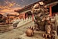 The bronze lion in the forbidden city, Beijing China. Image credit: GuoZhongHua via Shutterstock