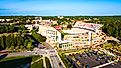 Memorial Stadium on the Clemson University Campus. Editorial credit: Chad Robertson Media / Shutterstock.com.