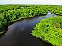 The view of the Becks Pond, Newark, Delaware, U.S.A