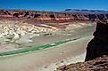 A dried up Colorado River bed.