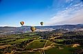 Hot air balloon trip in Napa Valley, California