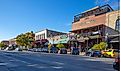 San Marcos, Texas, USA - November 3, 2020: The old shops at San Antonio St