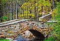 The beautiful Dunning Springs Park in Decorah, Iowa.