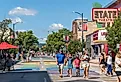 Busy Front Street in downtown Traverse City, Michigan. Image credit Heidi Besen via Shutterstock