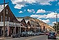 Virginia City, NV / USA - August 23rd, 2017: Wooden houses at Main Street. Editorial Credit: M. Vinuesa via Shutterstock