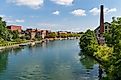 Cayuga and Seneca Canal in Seneca Falls, New York.