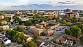 Aerial view of Lexington, Kentucky.