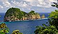 The Vai'ava Strait National Natural Landmark stretches out into the Pacific Ocean and is part of the National Park of American Samoa.