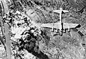 American B-17 flying fortresses bombs Ludwigshafen chemical and synthetic oil works, Germany.  Editorial credit: Everett Collection / Shutterstock.com