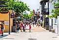 St. George Street in downtown St. Augustine, Florida. Editorial credit: Andriy Blokhin / Shutterstock.com.