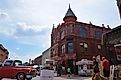 Van Buren, Arkansas / US, Aug 5th 2018: Downtown brick building