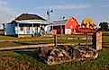 A farmhouse in Carthage, Missouri. Editorial credit: BD Images / Shutterstock.com.