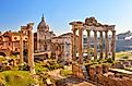 Roman ruins in Rome.