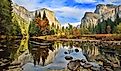 Fall colors in Yosemite National Park.