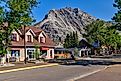 Waterton, Alberta - July 9, 2021: Views of the main street in Waterton Alberta