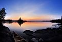 Calm summer day in northern Saskatchewan. In the Churchill River system. Image credit Curtis N. via Shutterstock. 