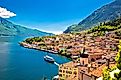 Waterfront of Lake Garda.