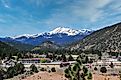 Peak of Sierra Blanca as seen from Ruidoso, New Mexico