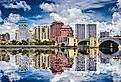 Downtown West Palm Beach, Florida.