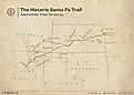 map showing the historic santa fe trail