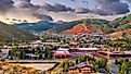 Aerial view of Park City, Utah.