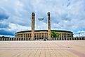 Exterior panoramic view of the Berlin Olympic Stadium. Image credit Mickis Fotowelt via Shutterstock.