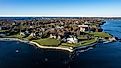 Aerial Photo of Rhode Island's Coastline