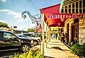 The Main Street in Fredericksburg, Texas, also known as The Magic Mile. Image credit ShengYing Lin via Shutterstock