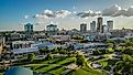 Skyline of downtown Little Rock, Arkansas. Editorial credit: Eduardo Medrano / Shutterstock.com