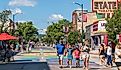 usy Front Street in downtown Traverse City, Michigan. Editorial credit: Heidi Besen / Shutterstock.com