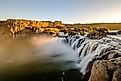 Overlooking the Shoshone Falls, Idaho.